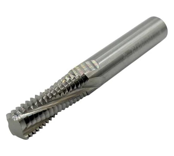Изображение товара Резьбофреза многозаходная твердосплавная TORNERI М12x1.75 (D9.9x30хD10x75x4T) по алюминию Т026248