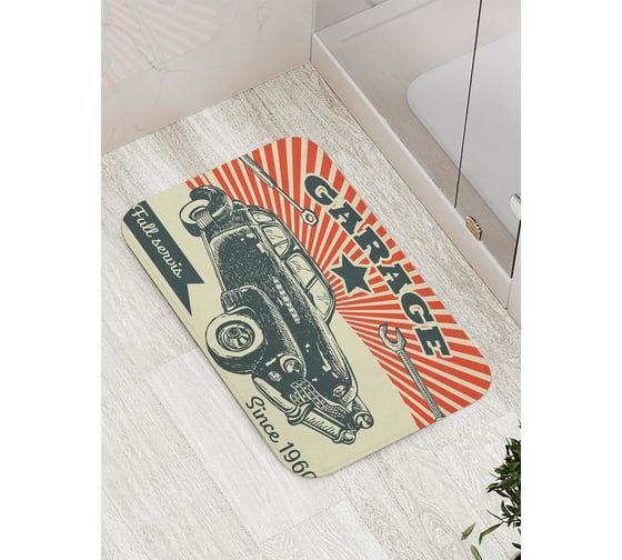 Изображение товара Коврик противоскользящий JoyArty "Держи марку" для ванной, сауны, бассейна, bath_18222