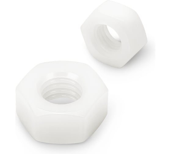 Изображение товара Гайка Полиамидная М10 DIN 555 ПА шестигранная 10 шт. KREPFIELD 555ПАГАЙКАМ10-10