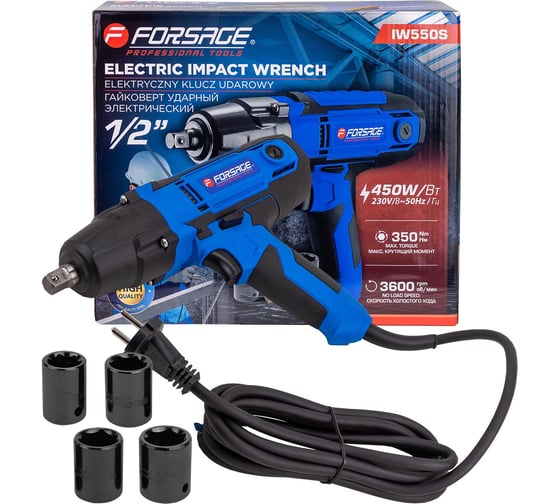 Изображение товара Гайковерт ударный электрический 1/2 450Вт Forsage F-IW550S(65916)