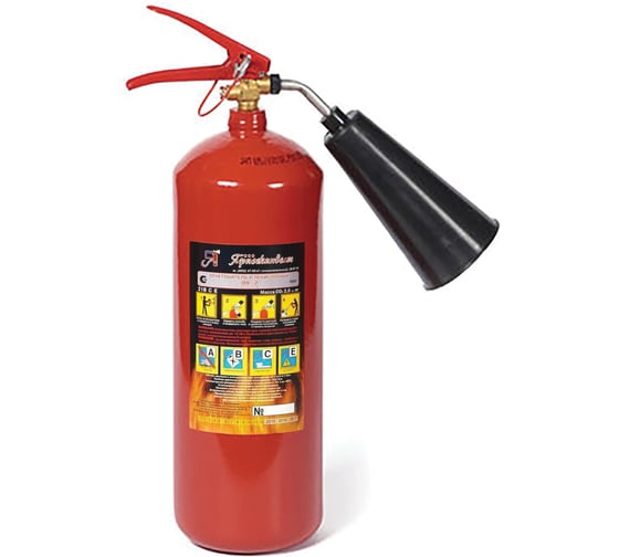 Изображение товара Огнетушитель углекислотный ОУ-2, ВСЕ, закачной, в индивидуальном коробе, ЯРПОЖ, ш/к 28925 ОФИСМАГ 610913