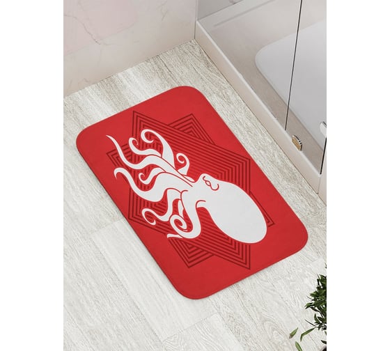 Изображение товара Коврик противоскользящий JoyArty "Знак осьминога" для ванной, сауны, бассейна, bath_15089