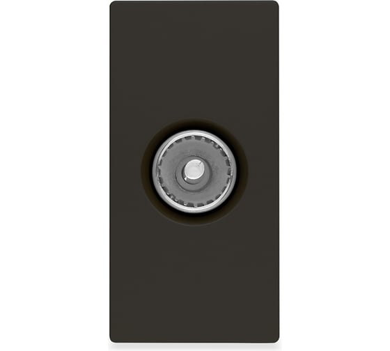 Изображение товара Розетка Vell черная, 1/2, TV, модуль, {BK-1/2-TV} 1379019