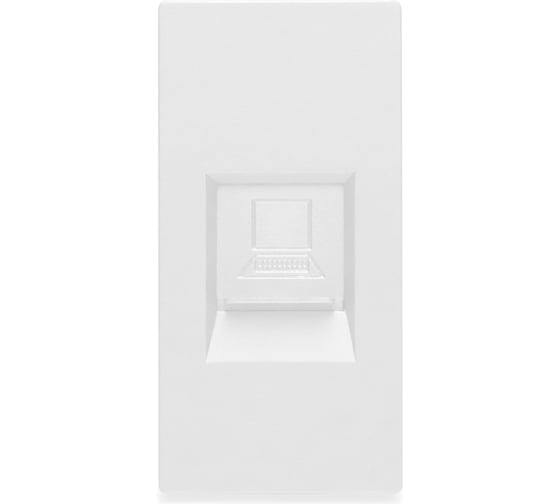 Изображение товара Розетка белая, 1/2, RJ CAT6, модуль, Vell 1379014