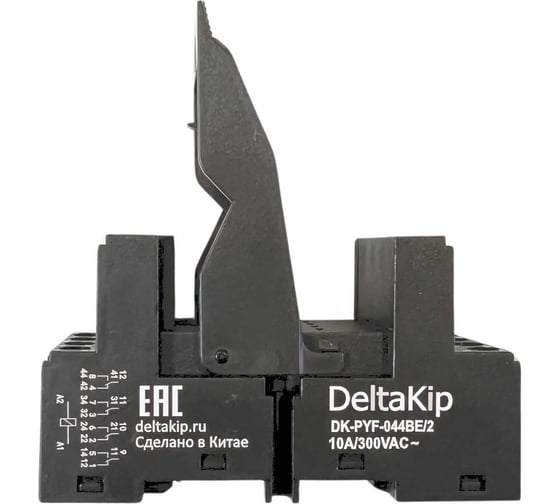 Изображение товара Монтажная колодка DELTAKIP 2-ярусная с винтовыми клеммами DK-PYF-044BE/2, уп.10шт DK-K0000008_10