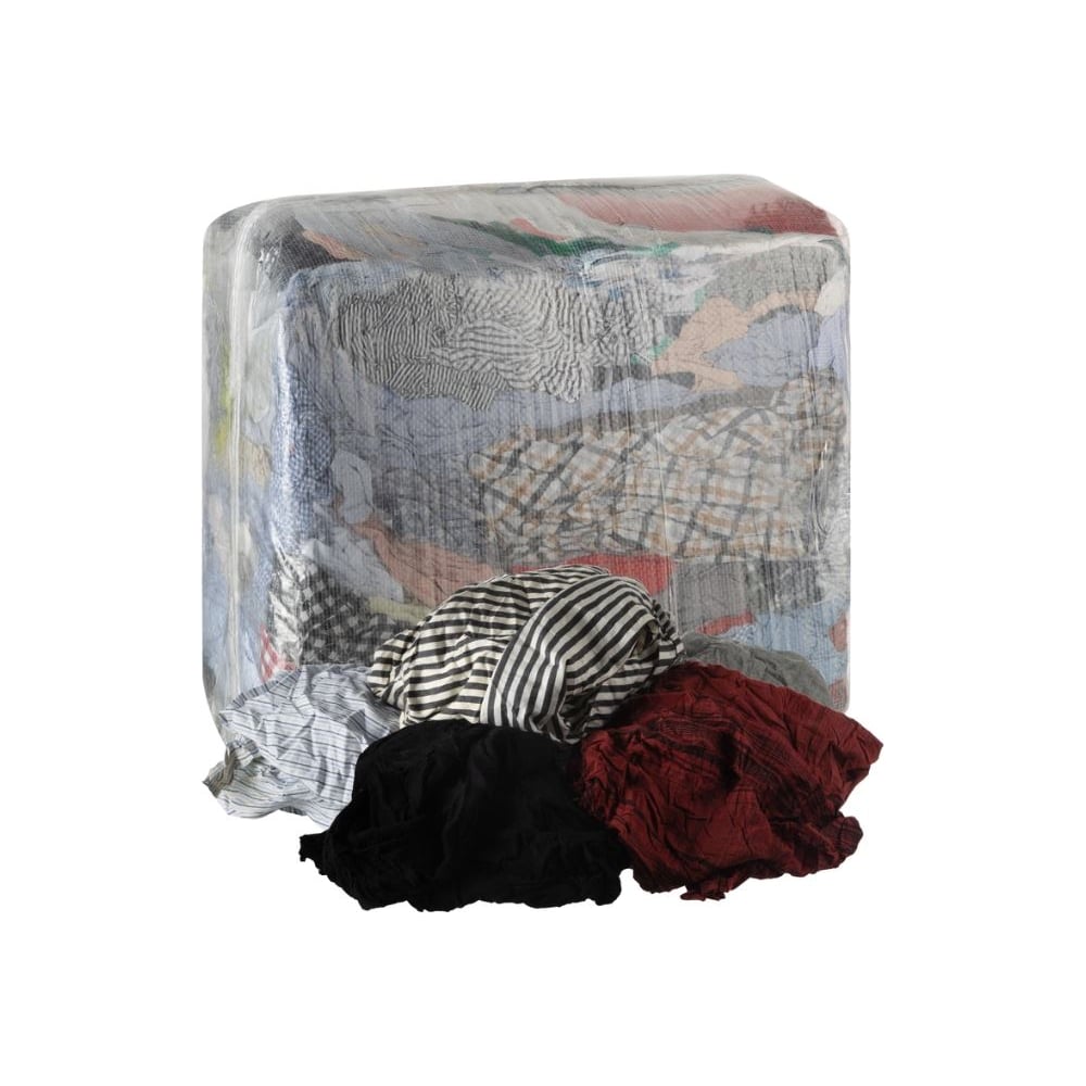 Изображение товара Ветошь хлопковая цветная 10 кг для уборки и хозяйственных работ