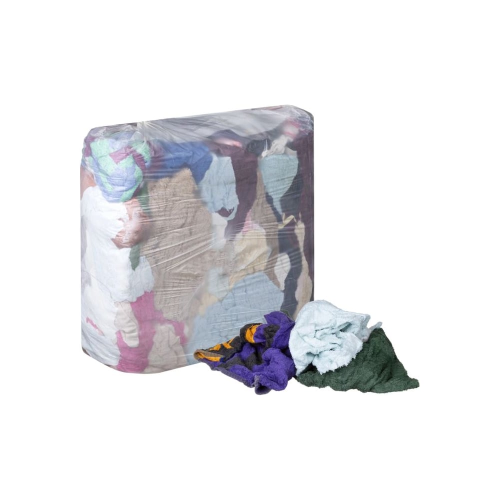 Изображение товара Ветошь махра цветная 10 кг для уборки, производство, автомойки