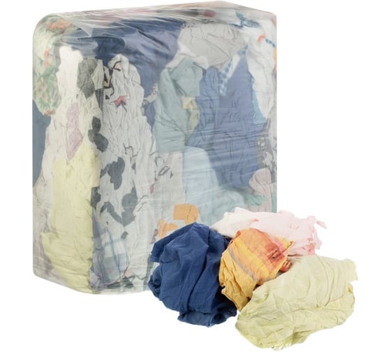 Изображение товара Ветошь Выбор есть трикотаж белый с вкраплениями_Б, 10кг 2215384