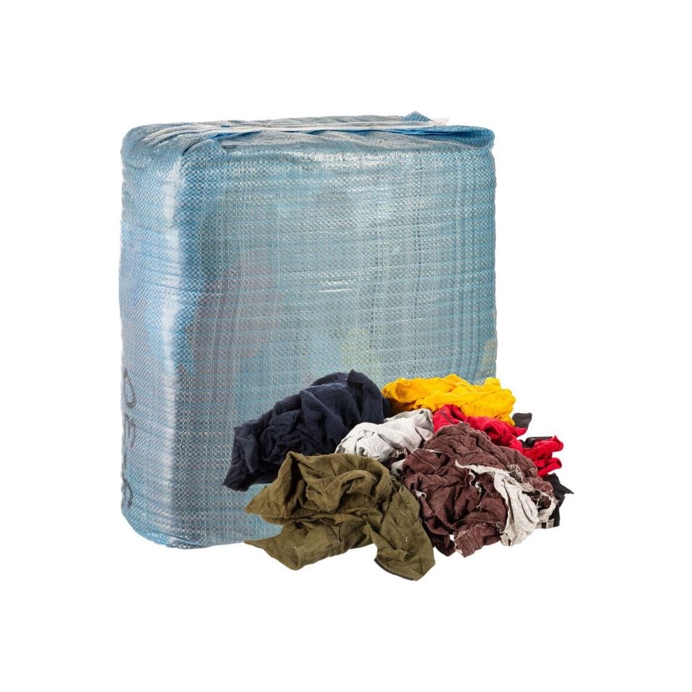 Изображение товара Ветошь трикотаж маечная 10кг разноцветная - качественный материал для уборки