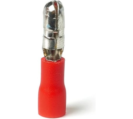 Изображение товара Разъем штекерный изолированный HLT РшИ-п 1,25-4 красный 100шт. (10уп./уп.) 084-13-20