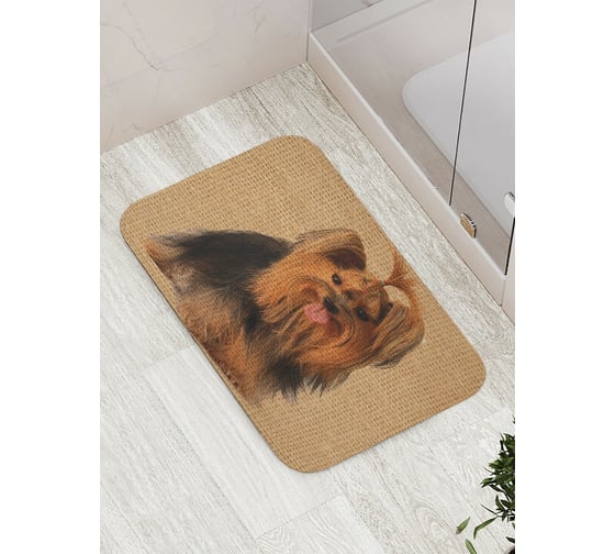 Изображение товара Коврик противоскользящий JoyArty "Йоркширский терьер" для ванной, сауны, бассейна, bath_4732