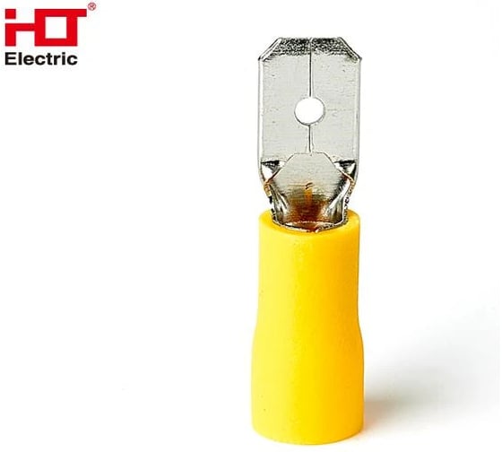 Изображение товара Разъем изолированный HLT Рпи-п 5-6-0.8 желтый 100шт. (10уп./уп.) 084-03-12