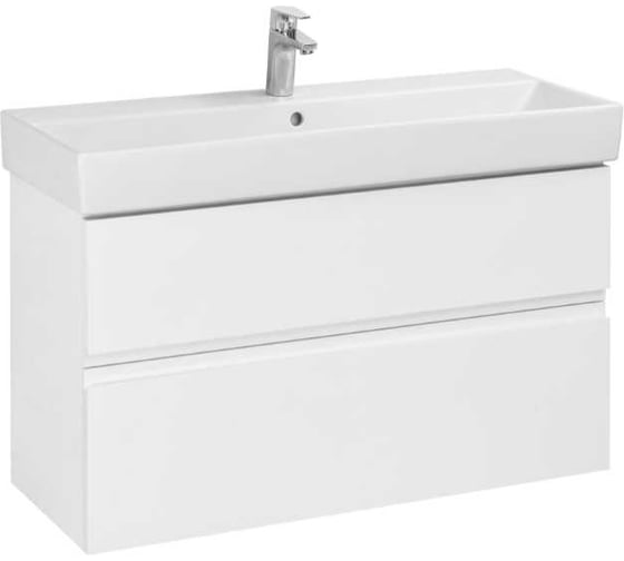 Изображение товара Тумба под раковину Oleta 100 Rocaбелый матовый, 2 ящика A857641501
