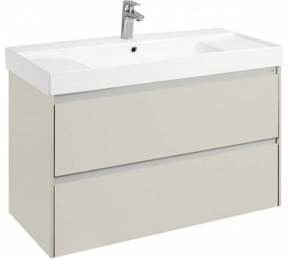 Изображение товара Тумба под раковину Ona Ivory 1000 Roca слоновая кость, 2 ящика ZRU9308356
