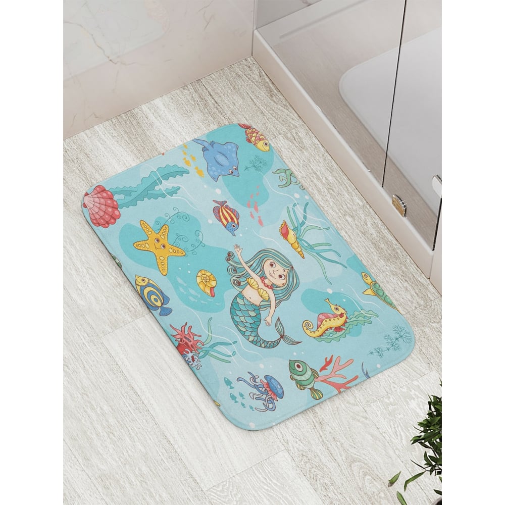Противоскользящий коврик для ванной, сауны, бассейна JOYARTY - bath_12847