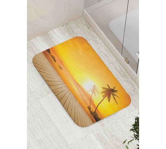 Изображение товара Коврик противоскользящий JoyArty "В ожидании заката" для ванной, сауны, бассейна, bath_13796