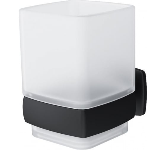 Изображение товара Стеклянный стакан AM.PM Gem с настенным держателем, черный A9034322