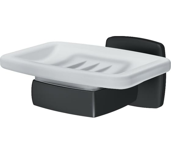 Изображение товара Стеклянная мыльница AM.PM Gem с настенным держателем, черная A9034222