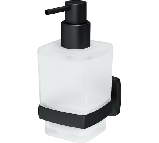 Изображение товара Стеклянный диспенсер для жидкого мыла AM.PM Gem с настенным держателем, черный A9036922