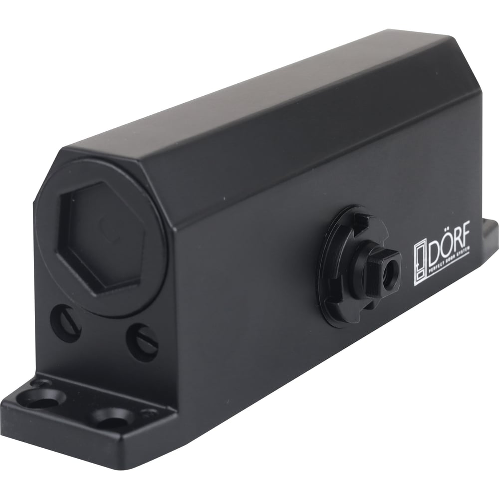 Доводчик дверной DORF L-8223к, 80 кг, черный RAL L8223_black