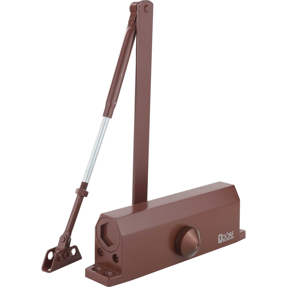 Изображение товара Дверной гидравлический доводчик DORF 130 кг коричневый L8225_brown Изображение товара Дверной гидравлический доводчик DORF 130 кг коричневый L8225_brown