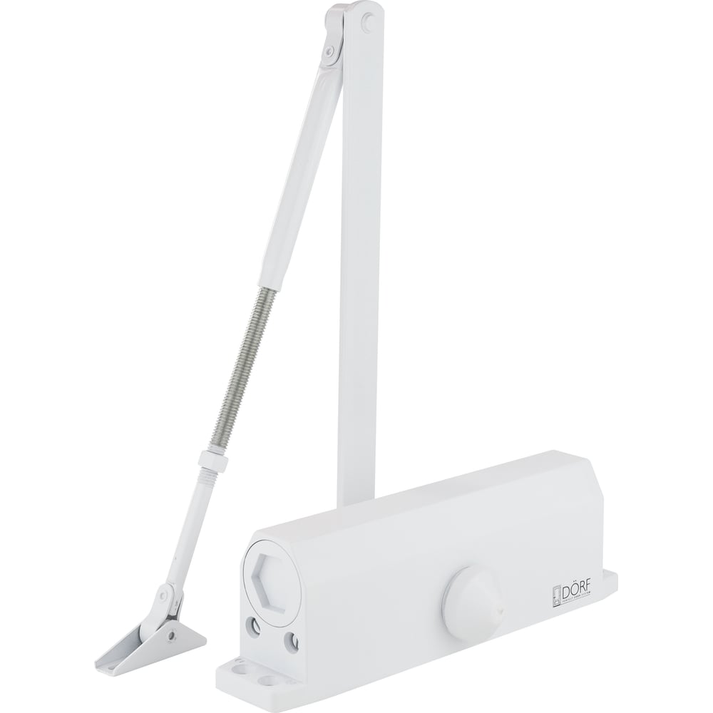 Дверной доводчик DORF 130 кг, белый L8225_white