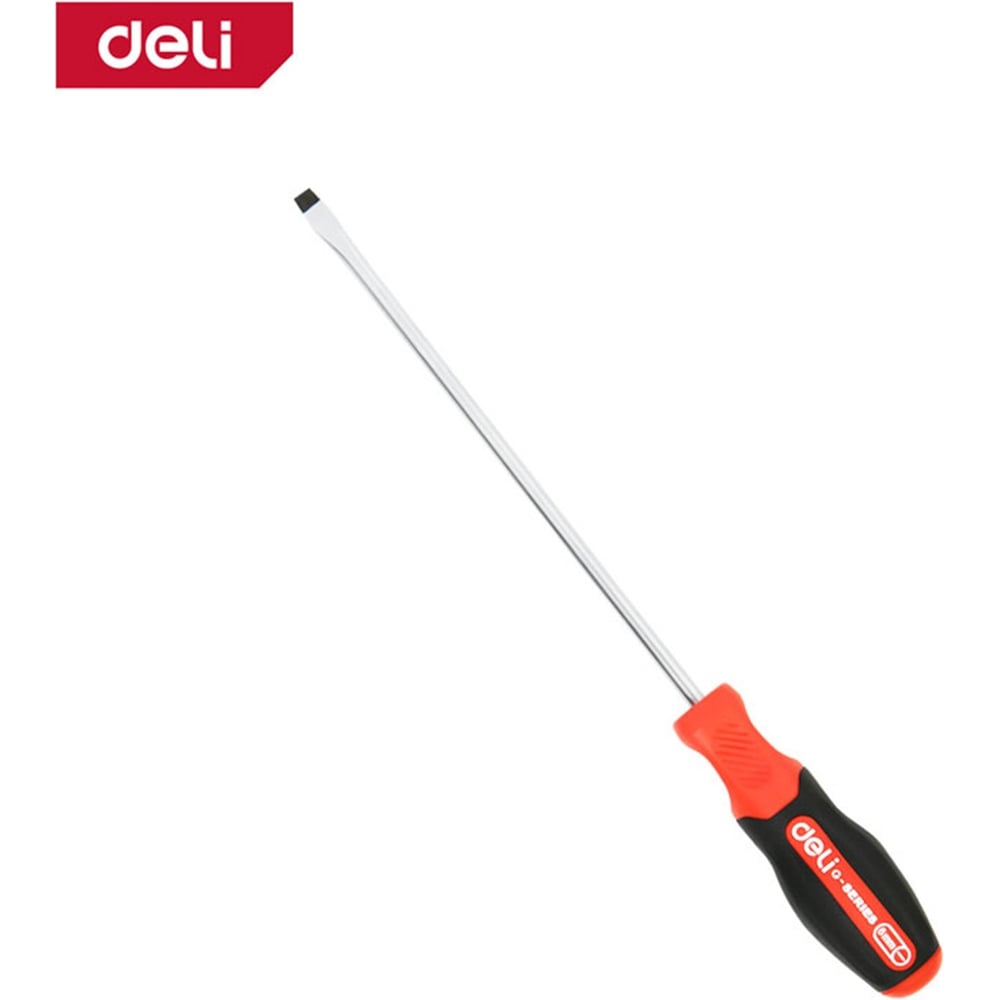 Изображение товара Шлицевая отвертка Deli DL3450 SL6x200мм магнит прорезиненная рукоятка