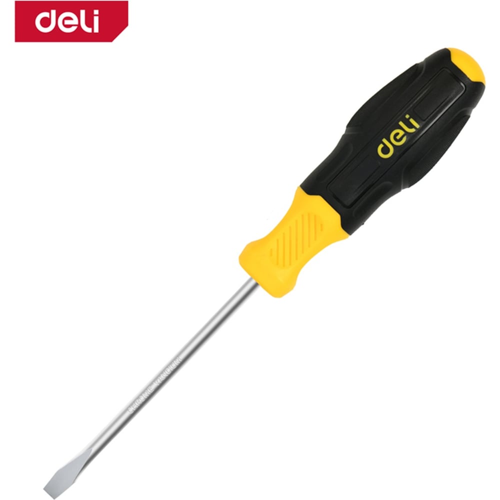 Изображение товара Шлицевая отвертка Deli DL6331501N, SL3x150мм, Cr-V, рукоять TPR
