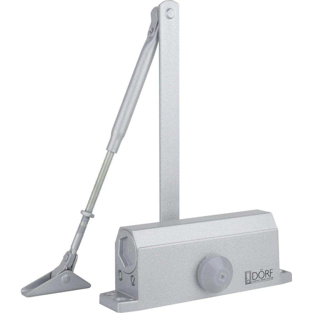 Изображение товара Дверной доводчик DORF 80 кг, серебро L8223_silver