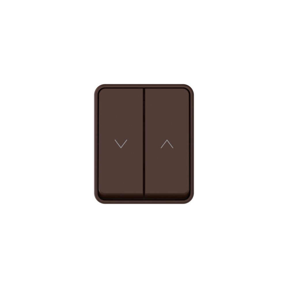 Изображение товара Выключатель 2-клавишный для жалюзи Systeme Electric AtlasDesign Profi IP54, 10 АХ, открытой установки, Коричневый ATN546019