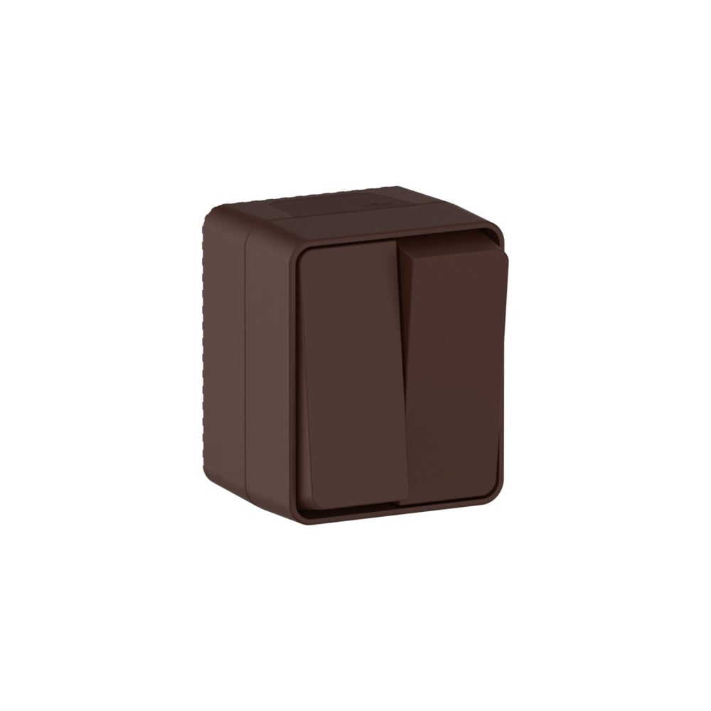 Изображение товара 2-клавишный выключатель Systeme Electric ATLASDESIGN PROFI IP54 коричневый