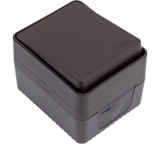 Изображение товара Переключатель 1-клавишный Systeme Electric AtlasDesign Profi IP54, 10 АХ, открытой установки, Коричневый ATN546061