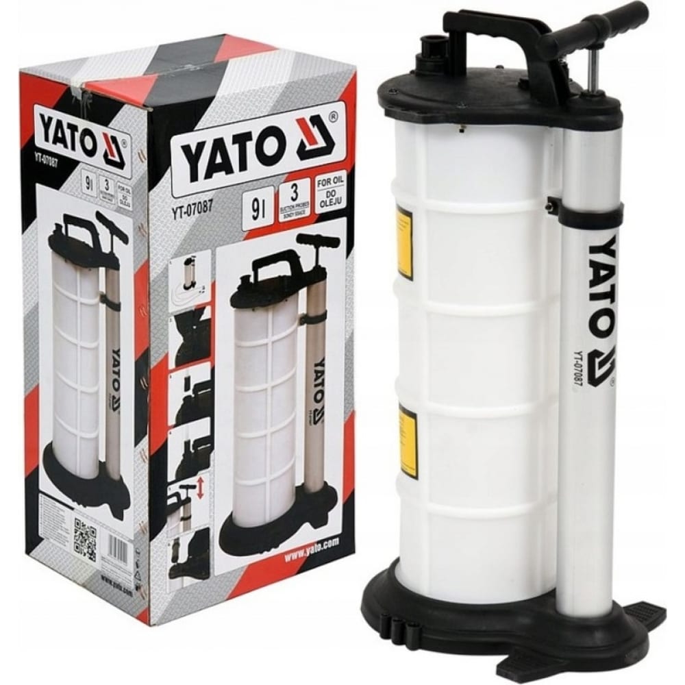 Ручной очиститель для масла YATO ручной алюминиевый роторный насос gespasa