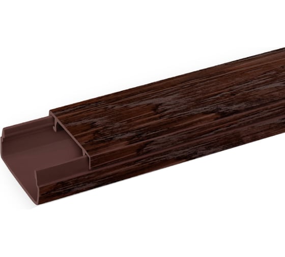 Изображение товара Кабель-канал TDM ELECTRIC белый 20x10, 1 метр, упаковка 9 штук "ЭКО" 3D венге SQ0402-4404