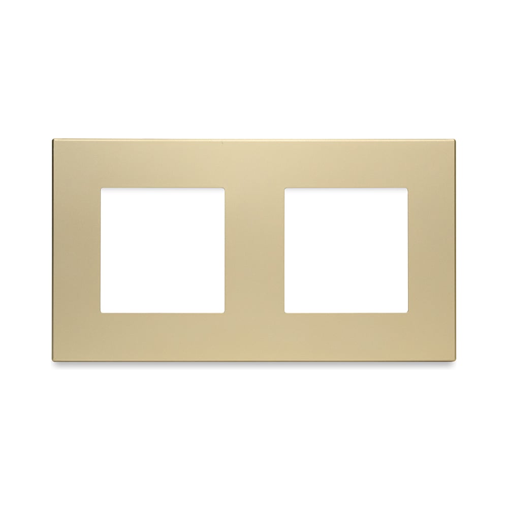 Изображение товара Рамка Vell золотая, пластик, 2 поста, 157x86 мм, модуль, {GD2P-PC} 1379081