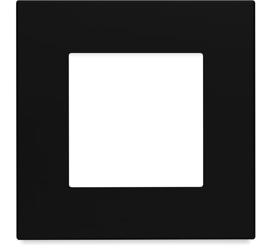 Изображение товара Рамка черная, пластик, 1 пост, 86x86 мм, модуль Vell 1379075