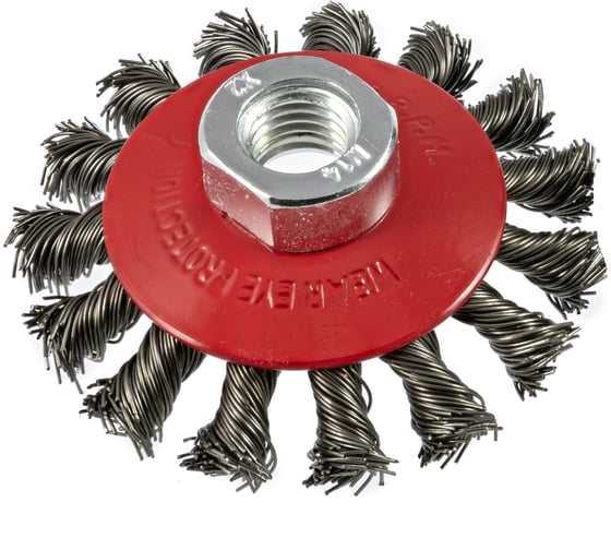 Изображение товара Щётка-крацовка для УШМ ( 100 мм; M 14; Жесткая) Orientcraft OCBBK1100M14