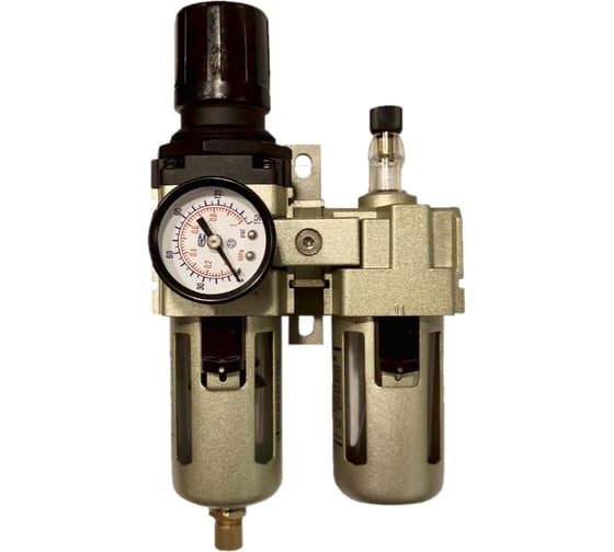 Изображение товара Фильтр с регулятором и лубрикатором DMECL 600 л/мин, до 10 бар, M1/4" AC2010-2 В0000000205358