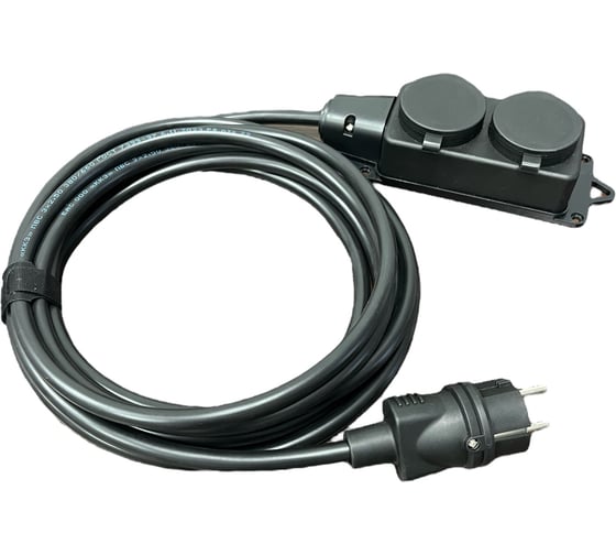 Изображение товара Удлинитель силовой iTOK тип SU серии iCONNECT с заземлением КГтп-ХЛ 3x1,5 мм 2 гнезда IP44 ГОСТ 1,5 м i-CONNECT-SU-KG-315-2-44-1-5