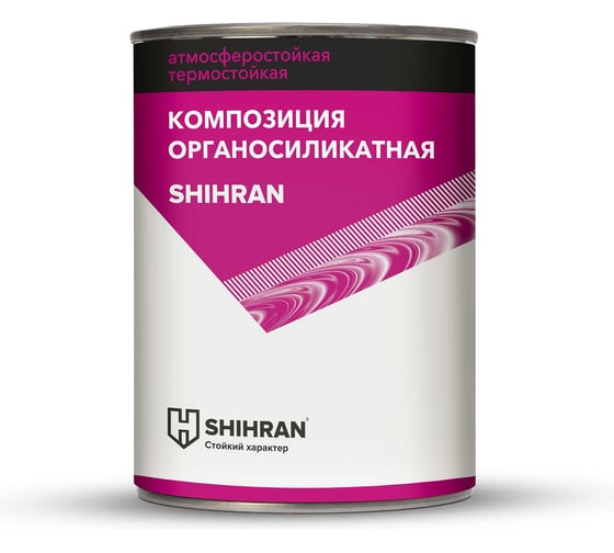 Изображение товара Органосиликатная композиция SHIHRAN красная, RAL 3020 0,8кг 007531