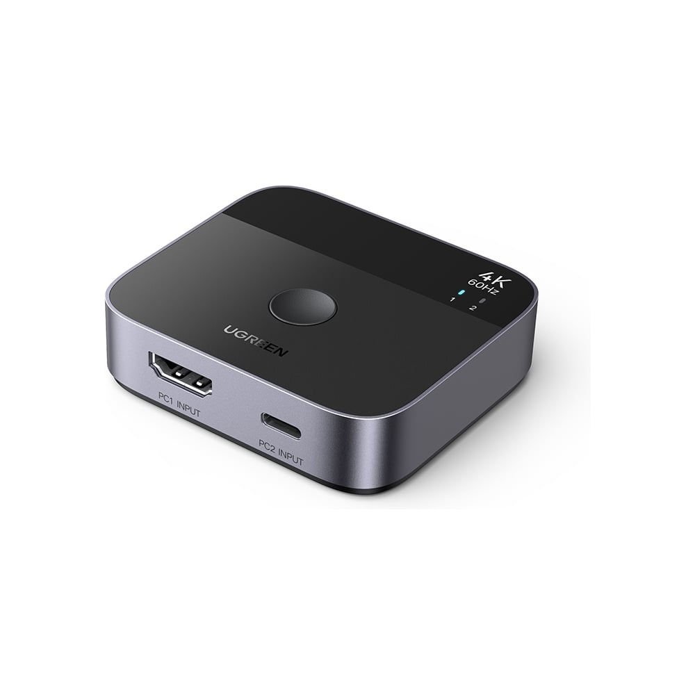 Изображение товара Переключатель UGREEN AW503 55452 USB-C+HDMI Switch 2 In 1 Out Up to 4K60Hz, черный 55452_