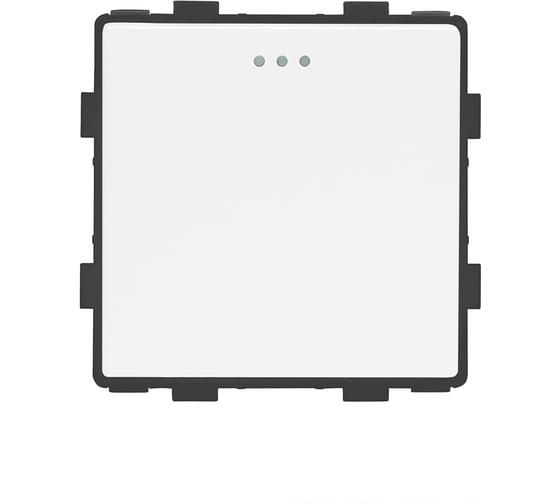 Изображение товара Выключатель Vell белый, одноклавишный, модуль, 16 А, 54x54 мм, 250 В, {WH-1L} 1379030