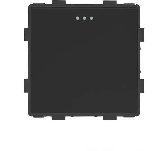 Изображение товара Выключатель Vell черный, одноклавишный, 16 А, 54x54 мм, 250 В, модуль, {BK-1L} 1379031