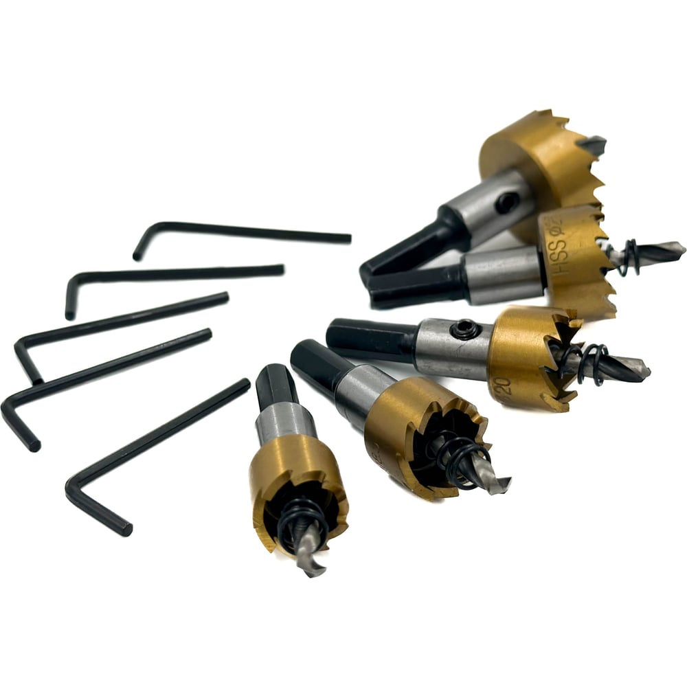 Изображение товара Набор цилиндрических HSS коронок по металлу SKOLE K17 16-30 мм 5 шт