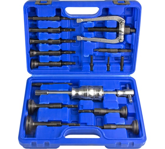 Изображение товара Съёмник внутренних подшипников цанговый ZIPMEND с обратным молотком 8-58 мм, 16 предметов ZS-E050001