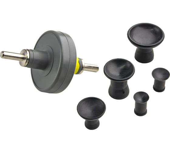 Изображение товара Насадка для притирки клапанов на дрель ZIPMEND (присоска 16, 20, 30, 35, 45 мм), 6 предметов ZS-A011003