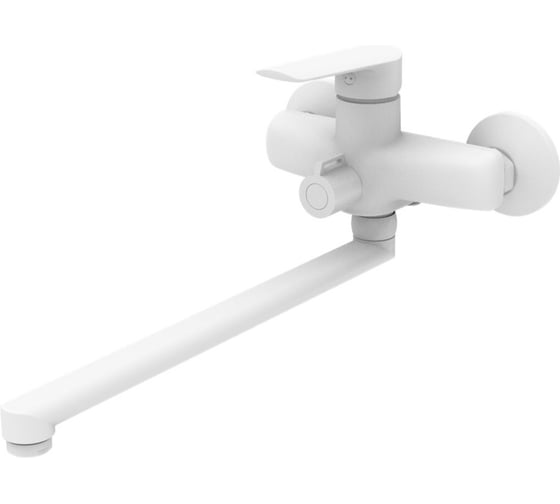 Изображение товара Смеситель для ванны ESKO Lagos White излив 300мм, с аксессуарами LG31W