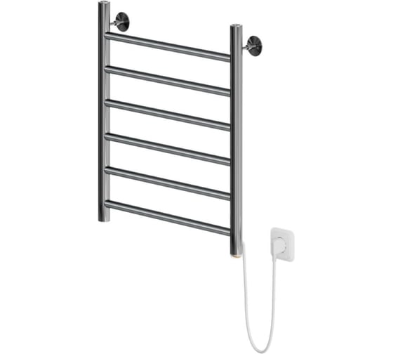 Изображение товара Полотенцесушитель MIXLINE VEGA 60x50 кноп выключатель, 255 Вт, 6 перекладин, правый электрический_ 556366