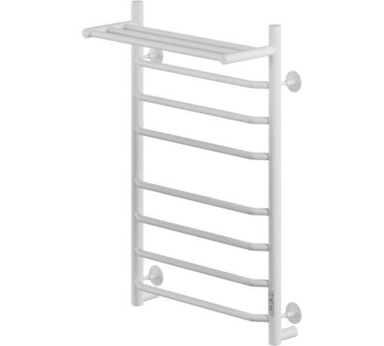 Изображение товара Полотенцесушитель MIXLINE MIRA 80x50 таймер, 403Вт, 7 перекладин + полка электрический БЕЛЫЙ_ 556419