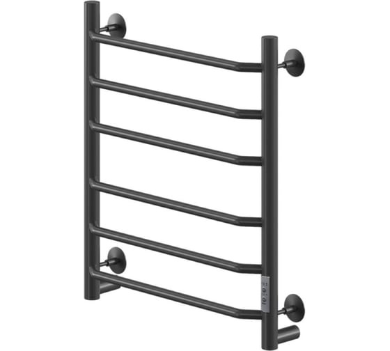 Изображение товара Полотенцесушитель MIXLINE MIRA 60x50 таймер, 268 Вт, 6 перекладин электрический ЧЕРНЫЙ_ 556416